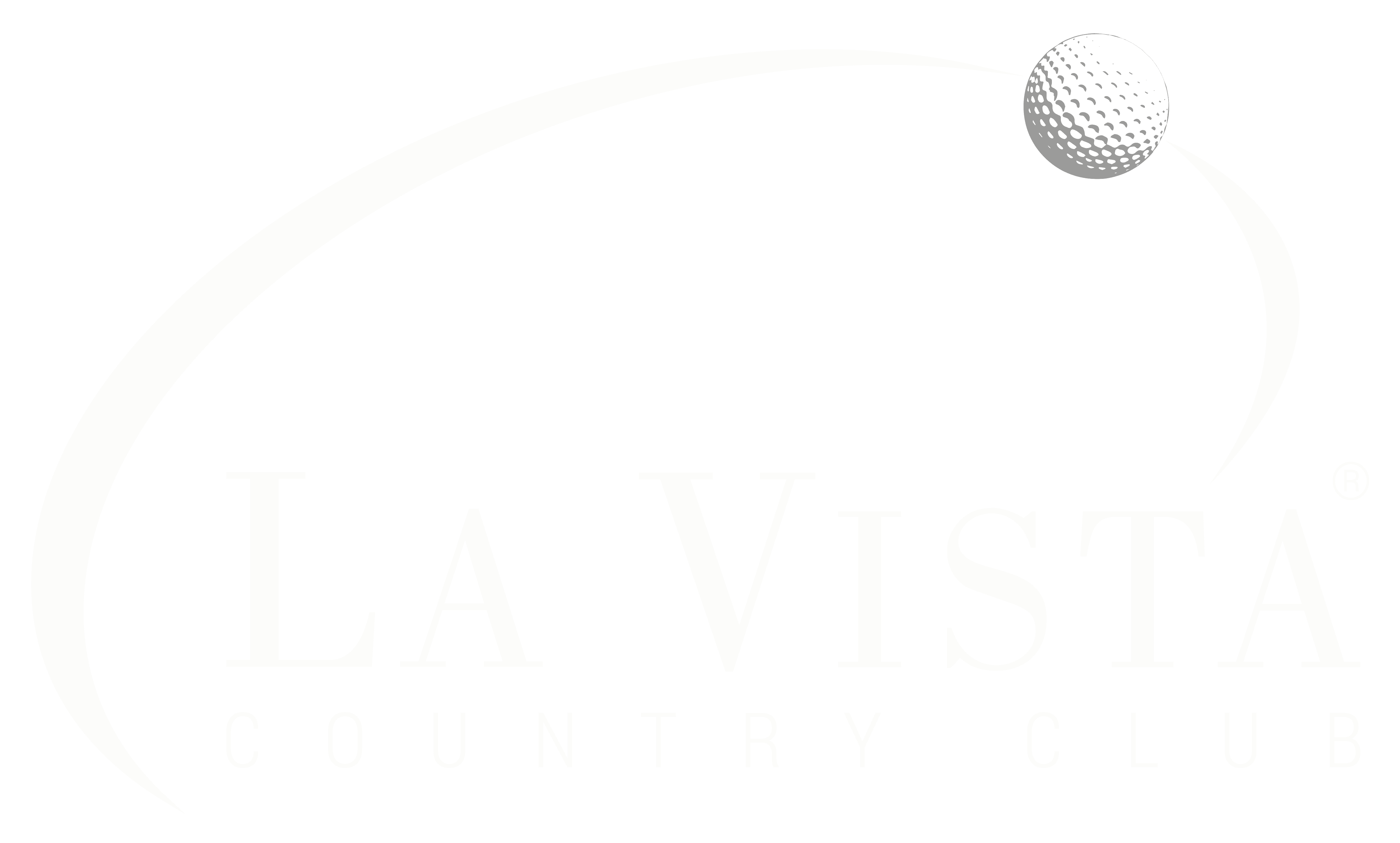 La Vista Country Club logo blanco